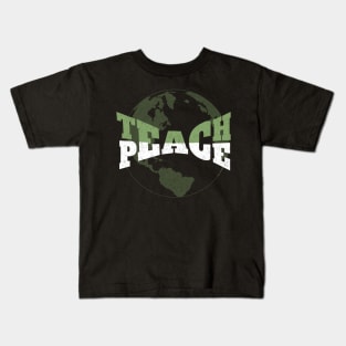 Teach World Peace Tolerance Compassion Kids T-Shirt